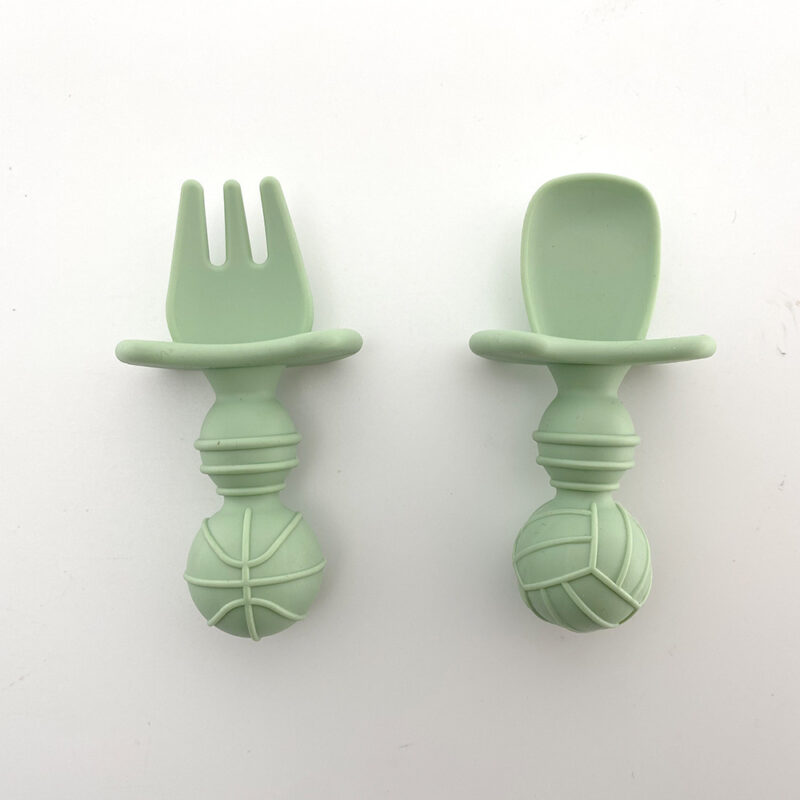 Baby Silicone Compartment Plate Drop-resistant Suit