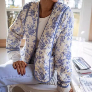 Loose Printed Thin Cotton Coat Jacket Test