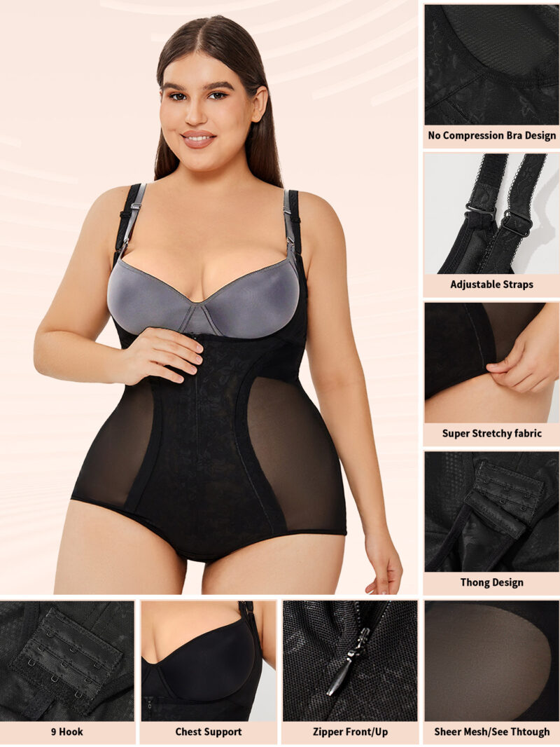 Shapewear Bodysuit Tummy Control Slim Body Shaper - Image 6