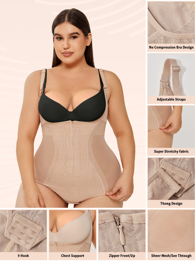 Shapewear Bodysuit Tummy Control Slim Body Shaper - Image 2