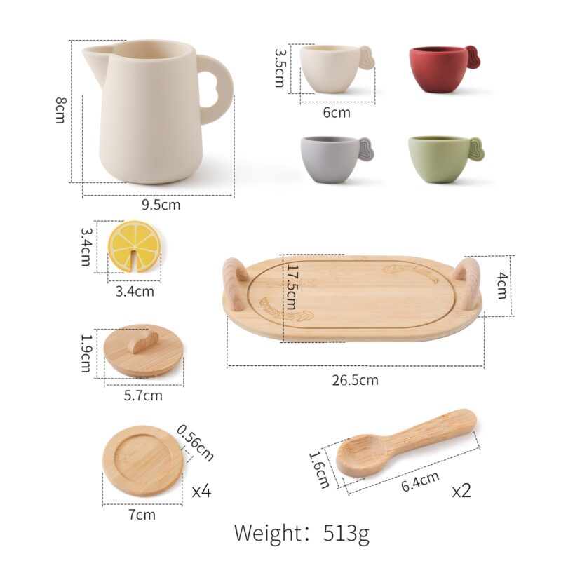 Children's Play House Baby Role Play Biteable Boiled Silicone Toy - Image 4